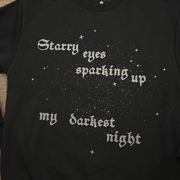 Sparking up my darkest night crewneck Taylor Swift - Picture 2 of 7